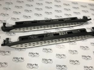 Пороги на Mercedes ML GLE w166 хром Пороги на Mercedes ML GLE w166 хром